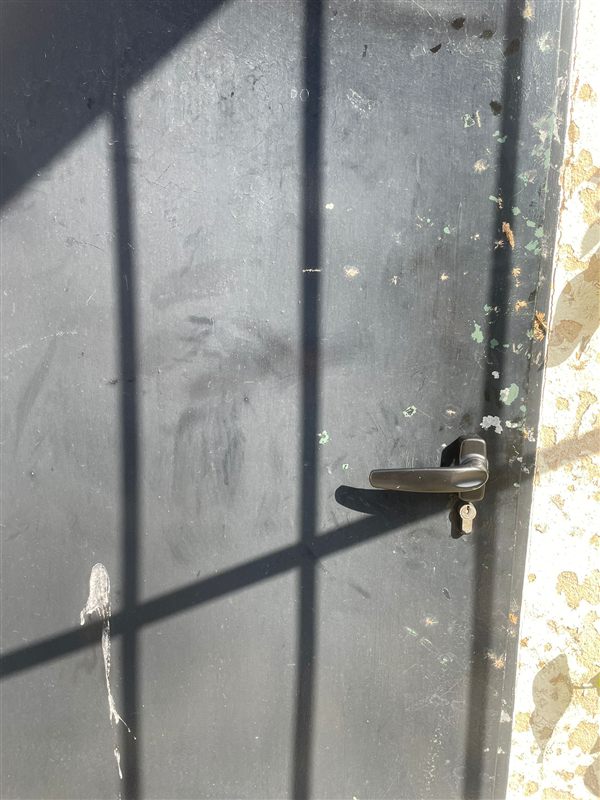 Typical residential building door in Torremolinos